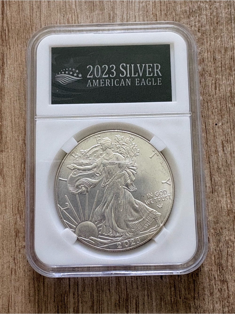 Silver Plated - Uncirculated 2023 American Eagle in case